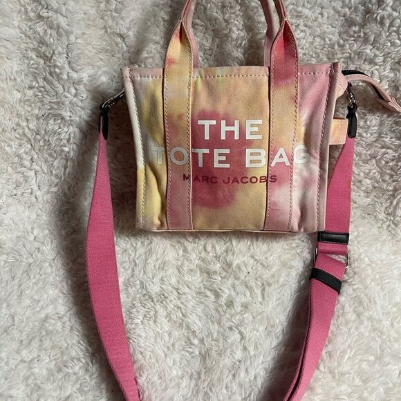 Marc Jacobs Tie-Dye Mini Canvas Tote Bag with Crossbody Strap - Picture 5 of 16